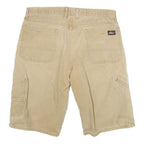 DICKIES Mens Shorts Beige Casual Cotton Blend XL W34 Workwear Utility
