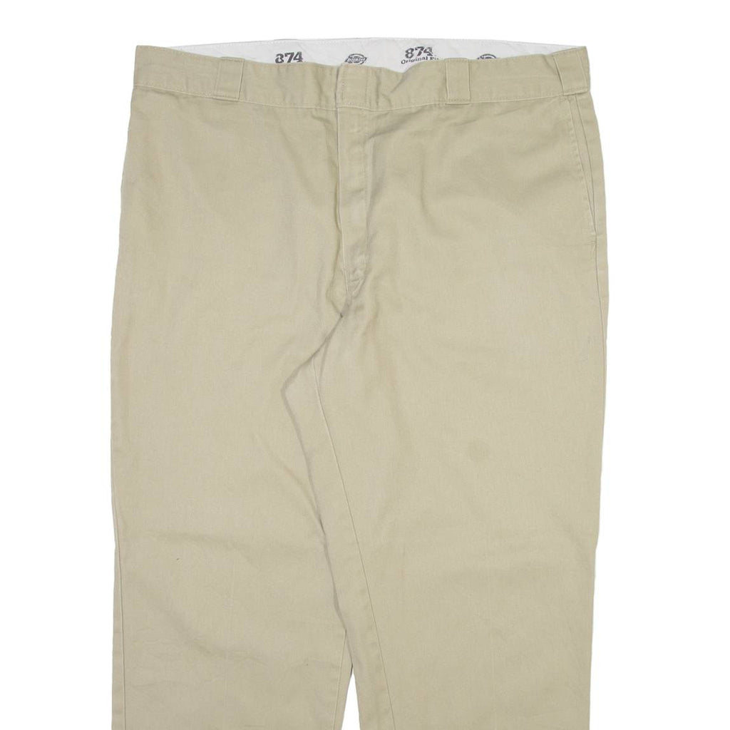 DICKIES 874 Workwear Mens Trousers Beige Regular Straight W40 L29