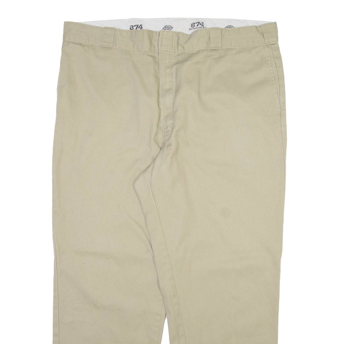 DICKIES 874 Workwear Mens Trousers Beige Regular Straight W40 L29