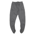 INDICODE Mens Cotton Blend Grey Regular Drawstring Cargo Trousers W24 L26 Casual