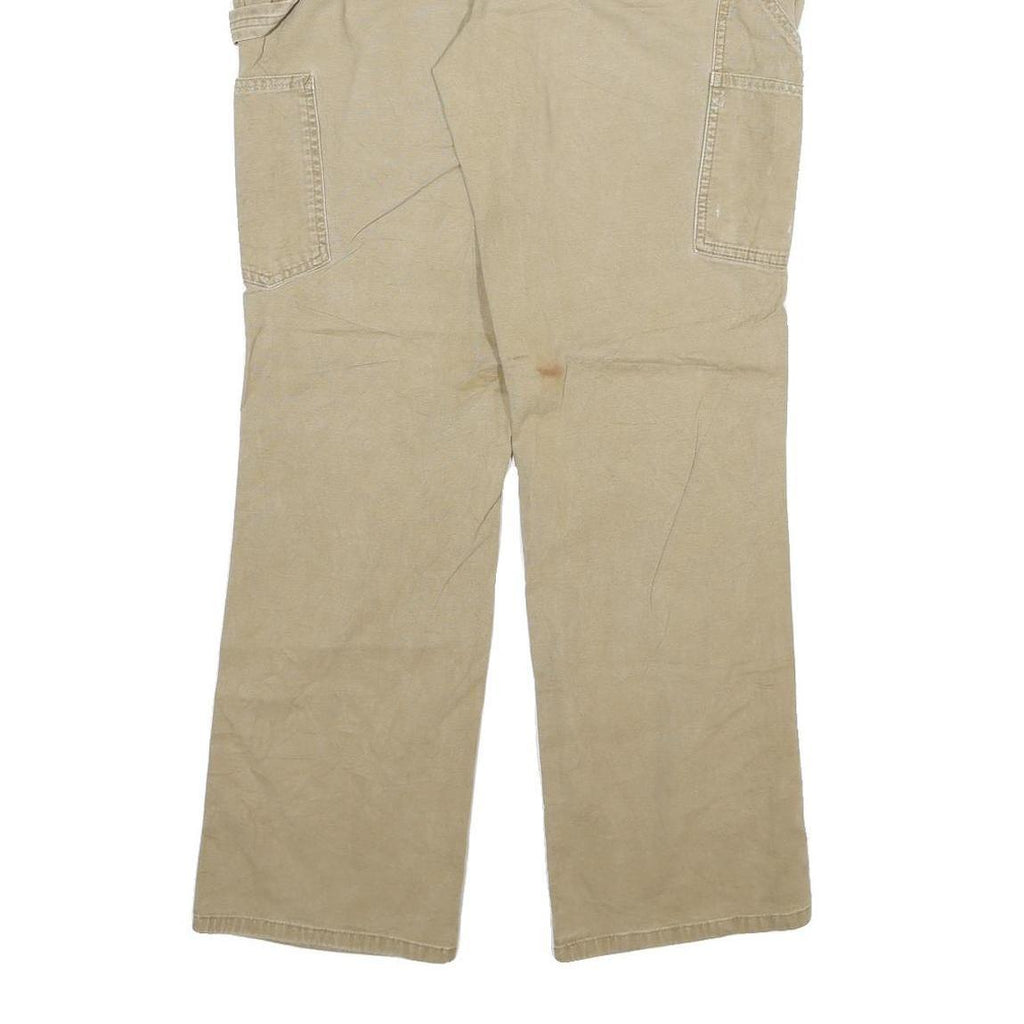 CARHARTT Womens Loose Fit Beige Denim Jeans W34 L30 Workwear Utility Durable