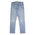 LEVI'S 511 Slim Mens Blue Slim Skinny Denim Medium W34 L32 Distressed Jeans
