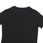 VALENTINO Mens Black Graphic T-Shirt L Short Sleeve Crew Neck Designer Cotton