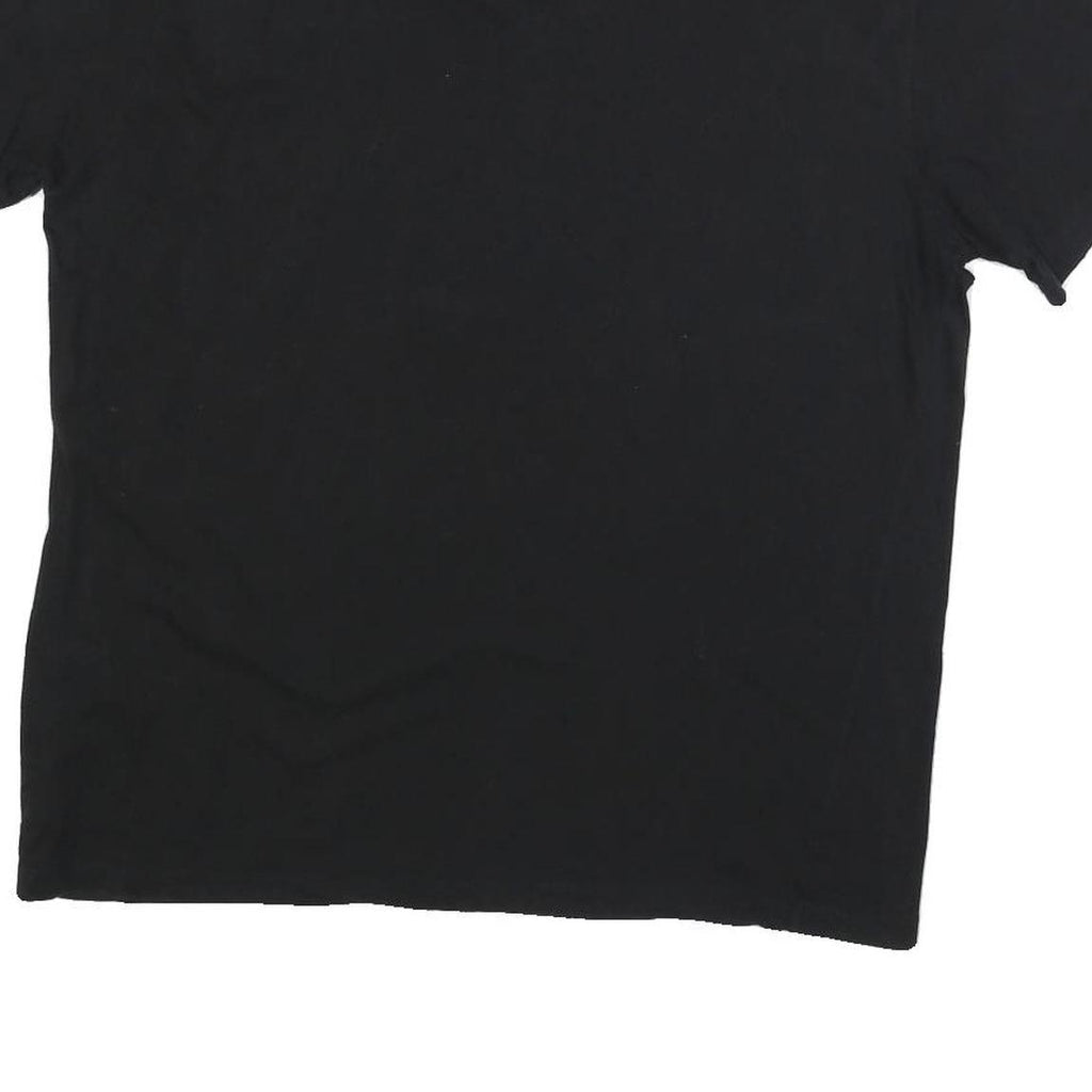 VALENTINO Mens Black Graphic T-Shirt L Short Sleeve Crew Neck Designer Cotton