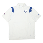 NIKE Mens White & Blue Indianapolis Colts Jacket L Polyester Blend Zip