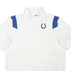 NIKE Mens White & Blue Indianapolis Colts Jacket L Polyester Blend Zip