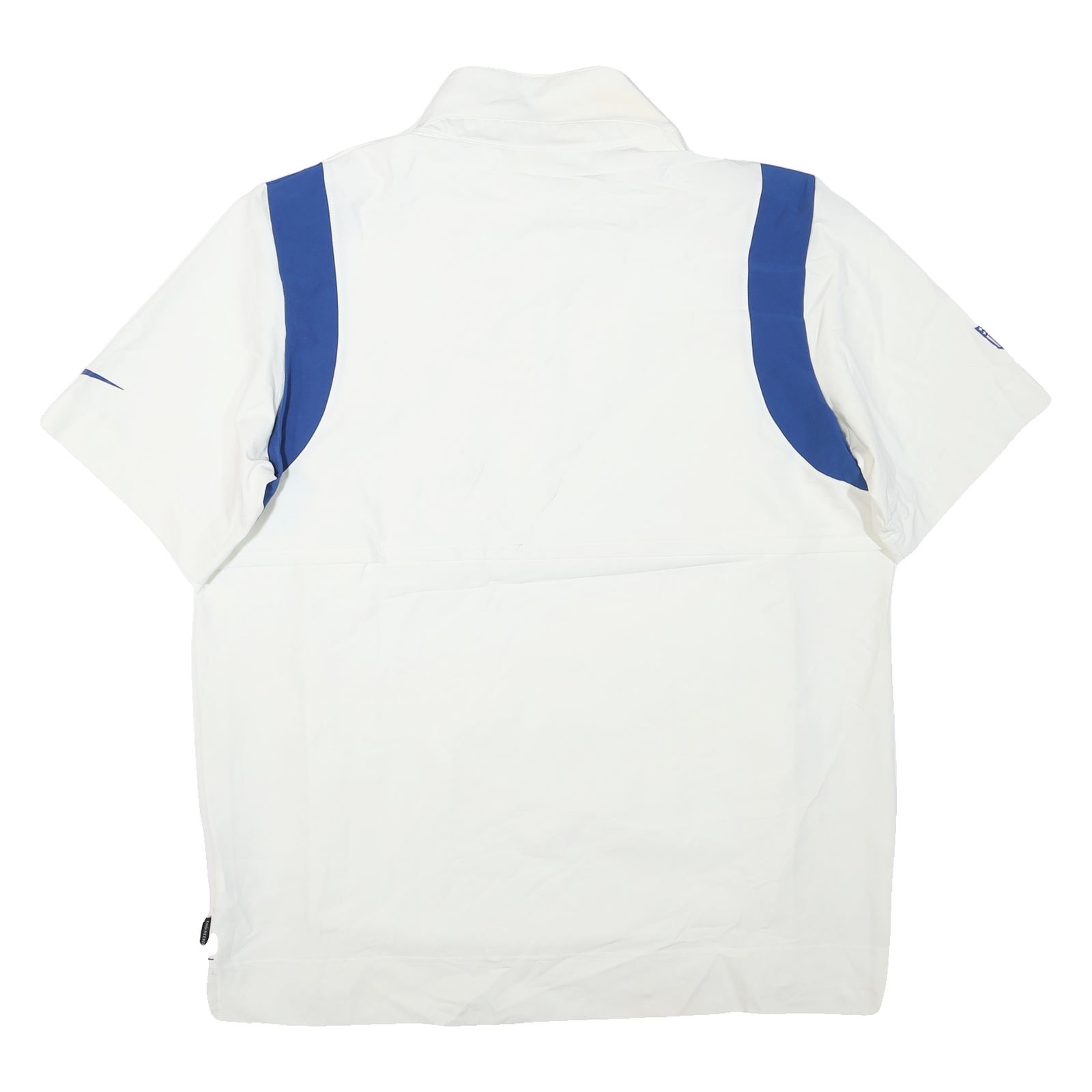 NIKE Mens White & Blue Indianapolis Colts Jacket L Polyester Blend Zip