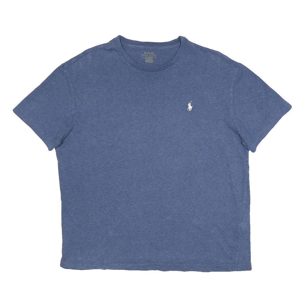 POLO RALPH LAUREN Womens Blue Crew Neck Short Sleeve T-Shirt M Casual Cotton