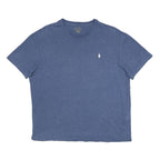 POLO RALPH LAUREN Womens Blue Crew Neck Short Sleeve T-Shirt M Casual Cotton