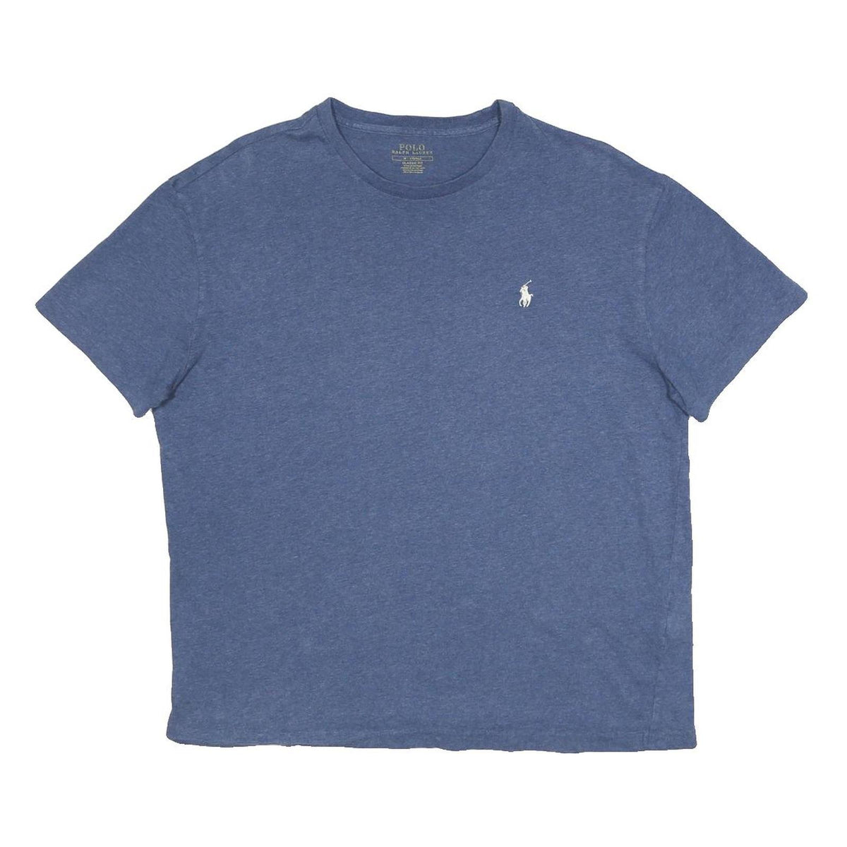 POLO RALPH LAUREN Womens Blue Crew Neck Short Sleeve T-Shirt M Casual Cotton