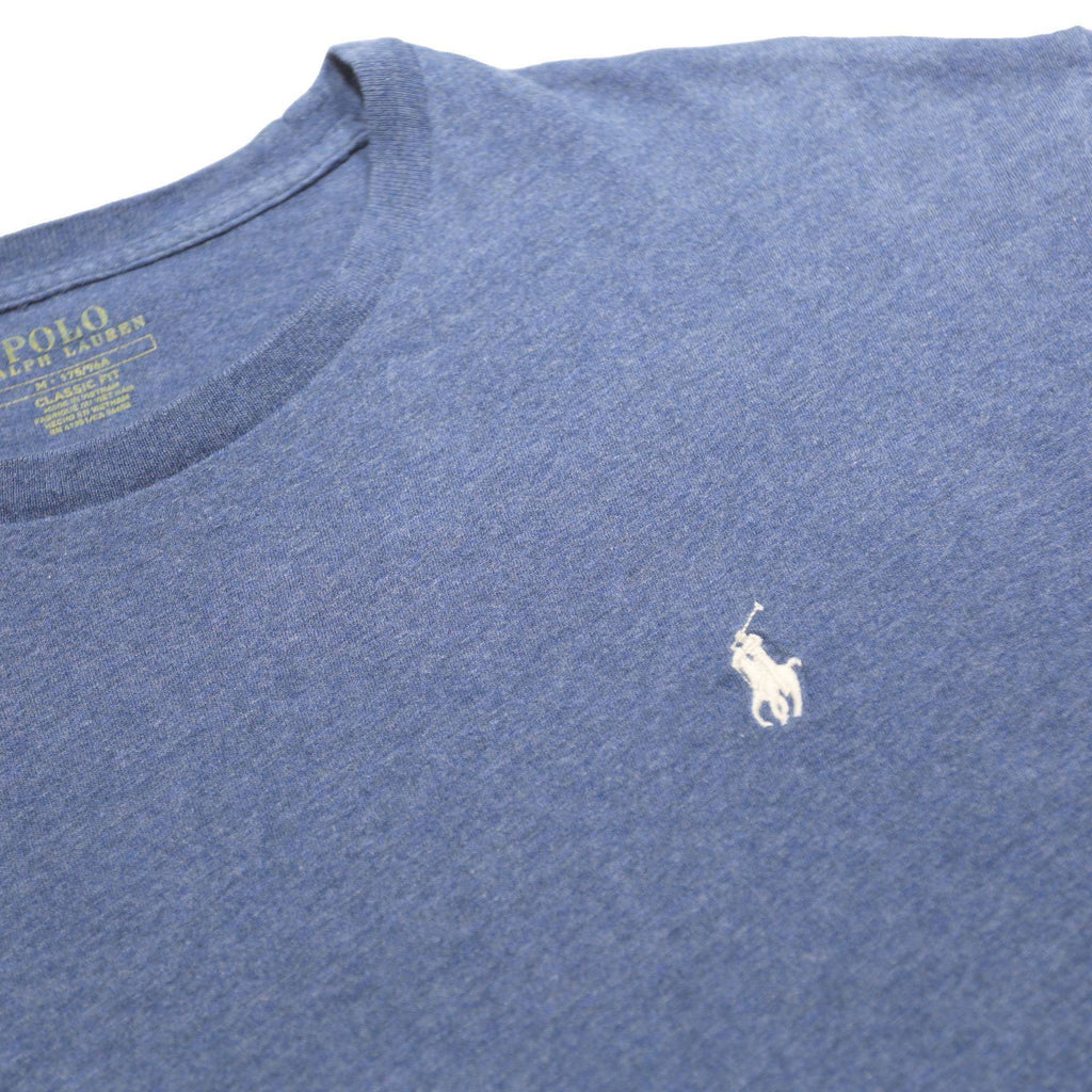 POLO RALPH LAUREN Womens Blue Crew Neck Short Sleeve T-Shirt M Casual Cotton