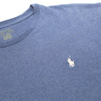 POLO RALPH LAUREN Womens Blue Crew Neck Short Sleeve T-Shirt M Casual Cotton