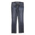REQUEST Womens Slim Fit Blue Denim Cotton Blend Jeans W32 L32 Stylish Contrast