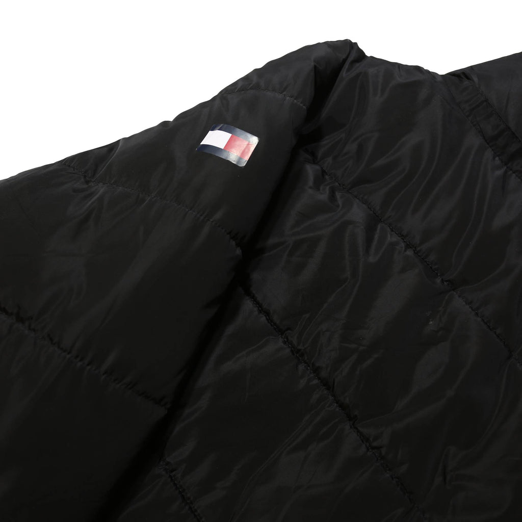 TOMMY HILFIGER Womens Black Jacket L Polyester Plain Zip Puffa Winter Warm