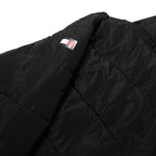 TOMMY HILFIGER Womens Black Jacket L Polyester Plain Zip Puffa Winter Warm