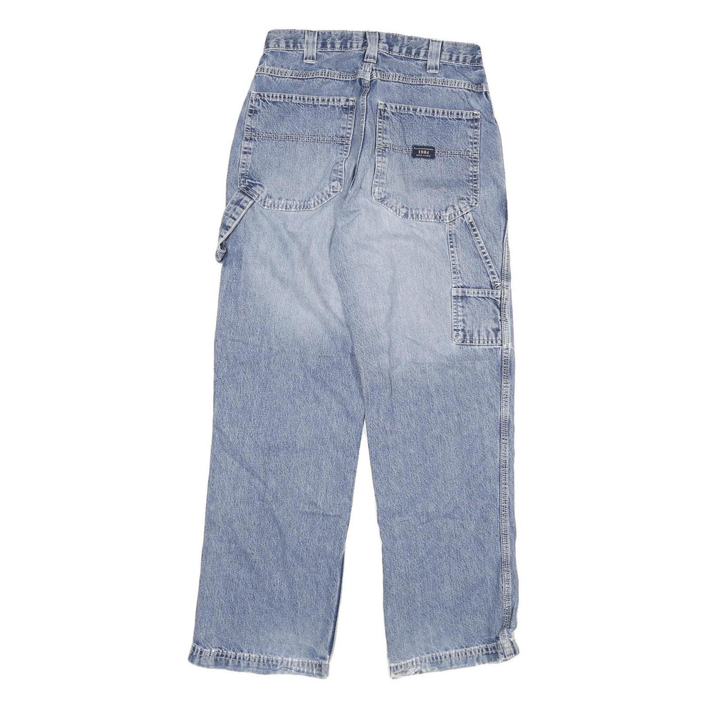 BLUENOTES Mens Jeans Blue Regular Straight Denim Light W26 L29 Casual Zip