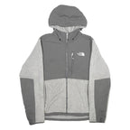 THE NORTH FACE Womens Grey Hooded Zip Jacket M Polyester Blend Performance