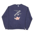 RUSSELL ATHLETIC Mens Navy Blue Hickman High School Crew Neck L Sweatshirt