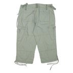 FADED GLORY Womens Shorts Green Casual Cargo L W30 Cotton Blend Relaxed Fit
