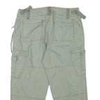 FADED GLORY Womens Shorts Green Casual Cargo L W30 Cotton Blend Relaxed Fit