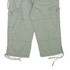 FADED GLORY Womens Shorts Green Casual Cargo L W30 Cotton Blend Relaxed Fit