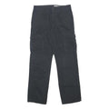 LEVI'S Mens Cotton Black Relaxed Straight Trousers W34 L34 Cargo Pocket Zip