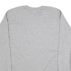 JERZEES Mens Grey Basketball Graphic T-Shirt XL Long Sleeve Crew Neck