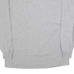 JERZEES Mens Grey Basketball Graphic T-Shirt XL Long Sleeve Crew Neck