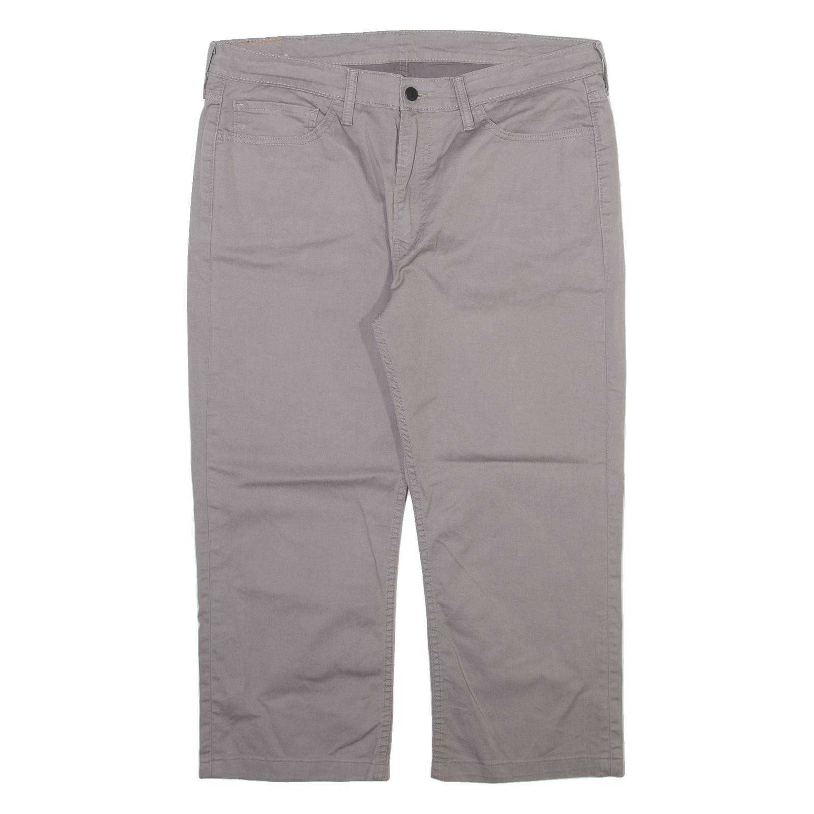 LEVI'S 514 Mens Trousers Grey Slim Straight W38 L23