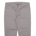 LEVI'S 514 Mens Trousers Grey Slim Straight W38 L23