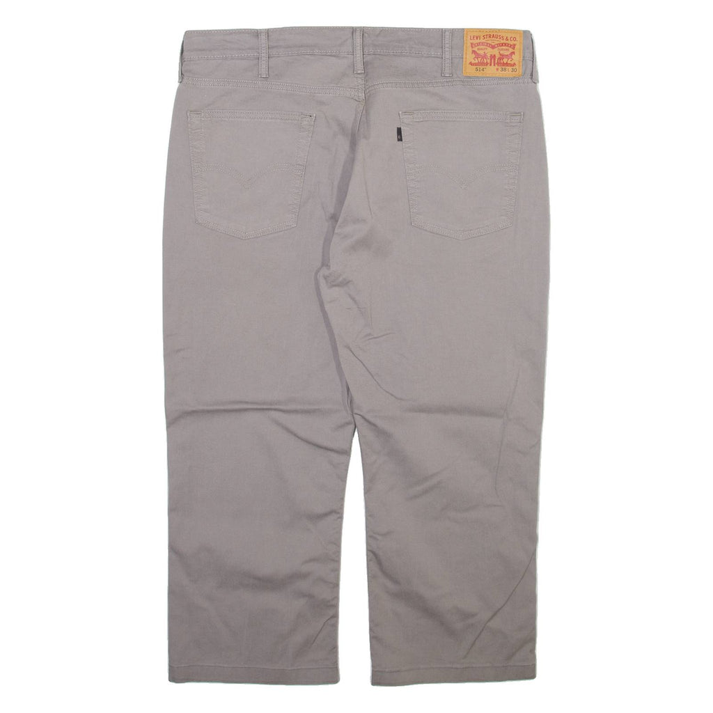 LEVI'S 514 Mens Trousers Grey Slim Straight W38 L23