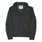 LEVI'S Womens Black Zip Jacket L Polyester Blend Plain Casual Outerwear