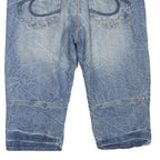 TOM TOMPSON Mens Denim Blue Casual Shorts M W34 Stylish Stitch Detail