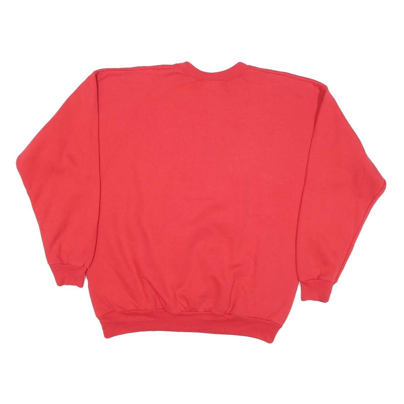 HANES Mens Red National Champions Ohio State Buckeyes Crew Neck L Sweatshirt