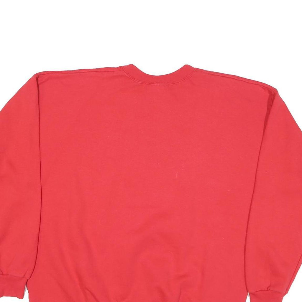 HANES Mens Red National Champions Ohio State Buckeyes Crew Neck L Sweatshirt