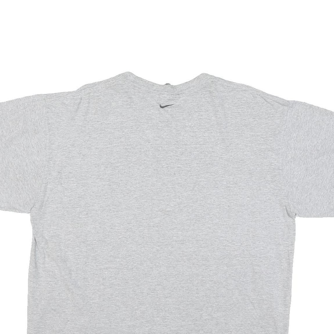 NIKE Mens Grey Air Force Volleyball Graphic T-Shirt L Crew Neck Short Sleeve