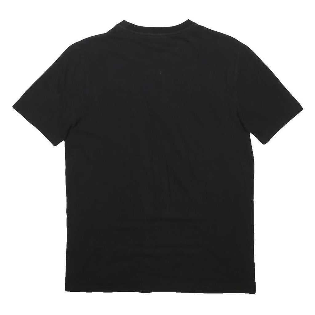PUMA Mens Black Graphic T-Shirt S Short Sleeve Crew Neck Cotton Blend Logo
