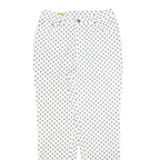 LES OLIVADES Womens White Regular Fit Straight Cotton Blend W28 L30 Printed