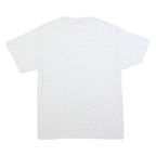 PORT & COMPANY Mens White & Purple Grizzly Pride Graphic T-Shirt M Short Sleeve