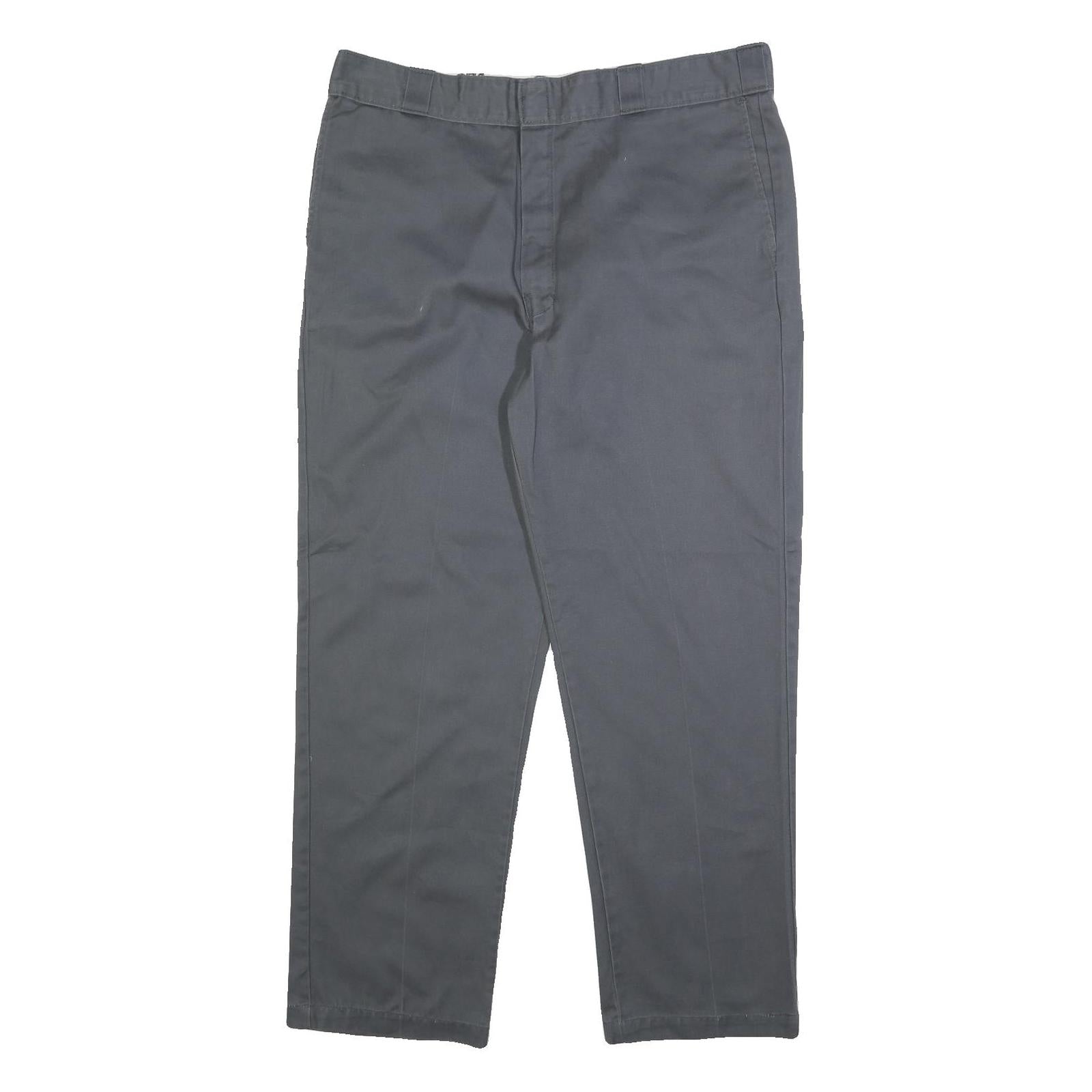DICKIES Mens Cotton Blend Regular Fit Straight Leg Trousers W40 L32 Workwear