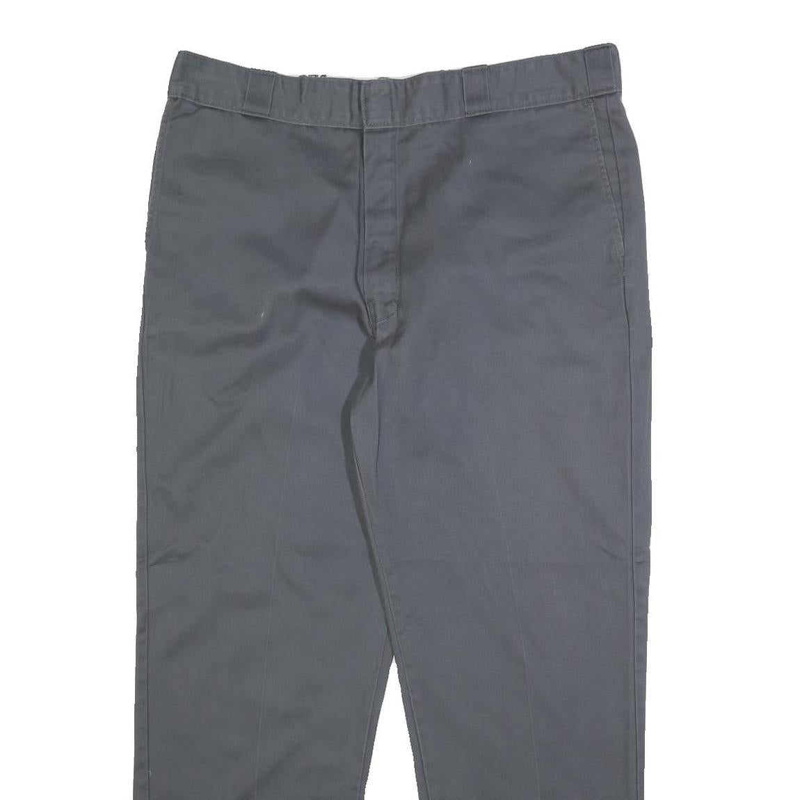 DICKIES Mens Cotton Blend Regular Fit Straight Leg Trousers W40 L32 Workwear