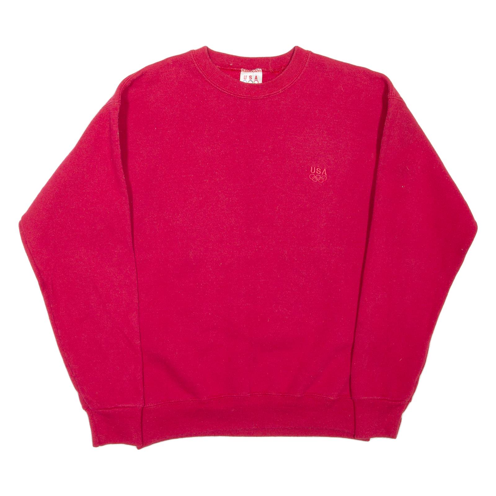 USA OLYMPICS Mens Sweatshirt Red 90s USA M