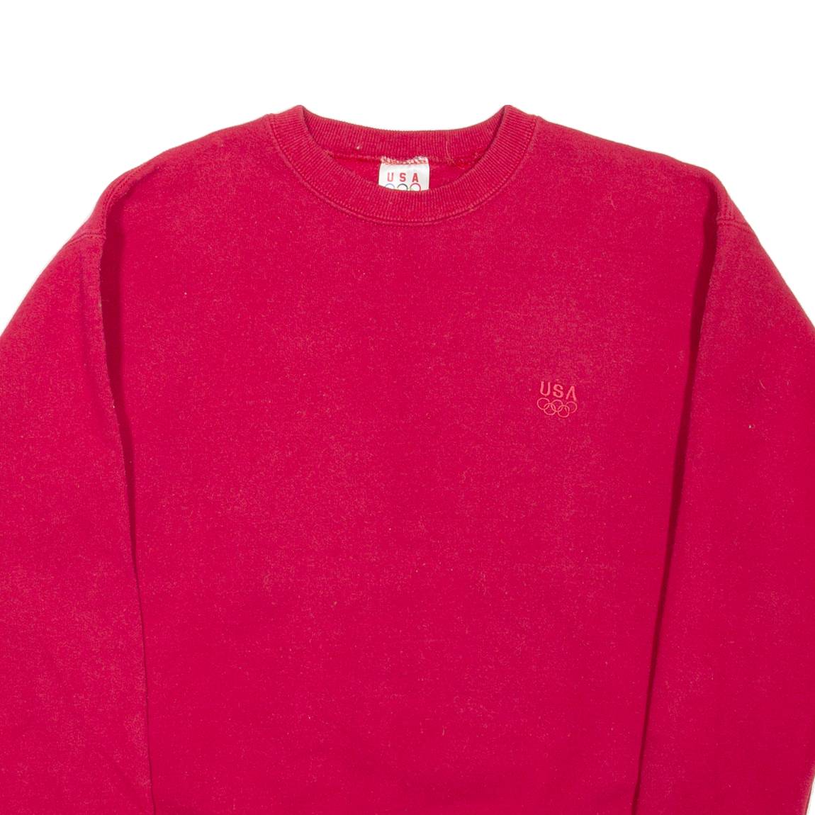 USA OLYMPICS Mens Sweatshirt Red 90s USA M