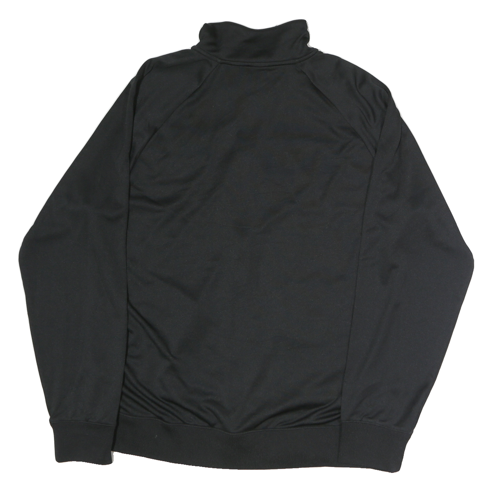 ADIDAS Mens Black & White Quakes Jacket XL Polyester Plain Zip Long Sleeve