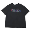 CHAMPION Mens Black Graphic T-Shirt XL Short Sleeve Crew Neck Cotton Blend