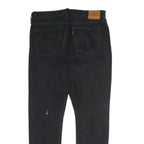 LEVI'S 501 Mens Jeans Black Regular Straight Denim Raw W32 L27 Distressed