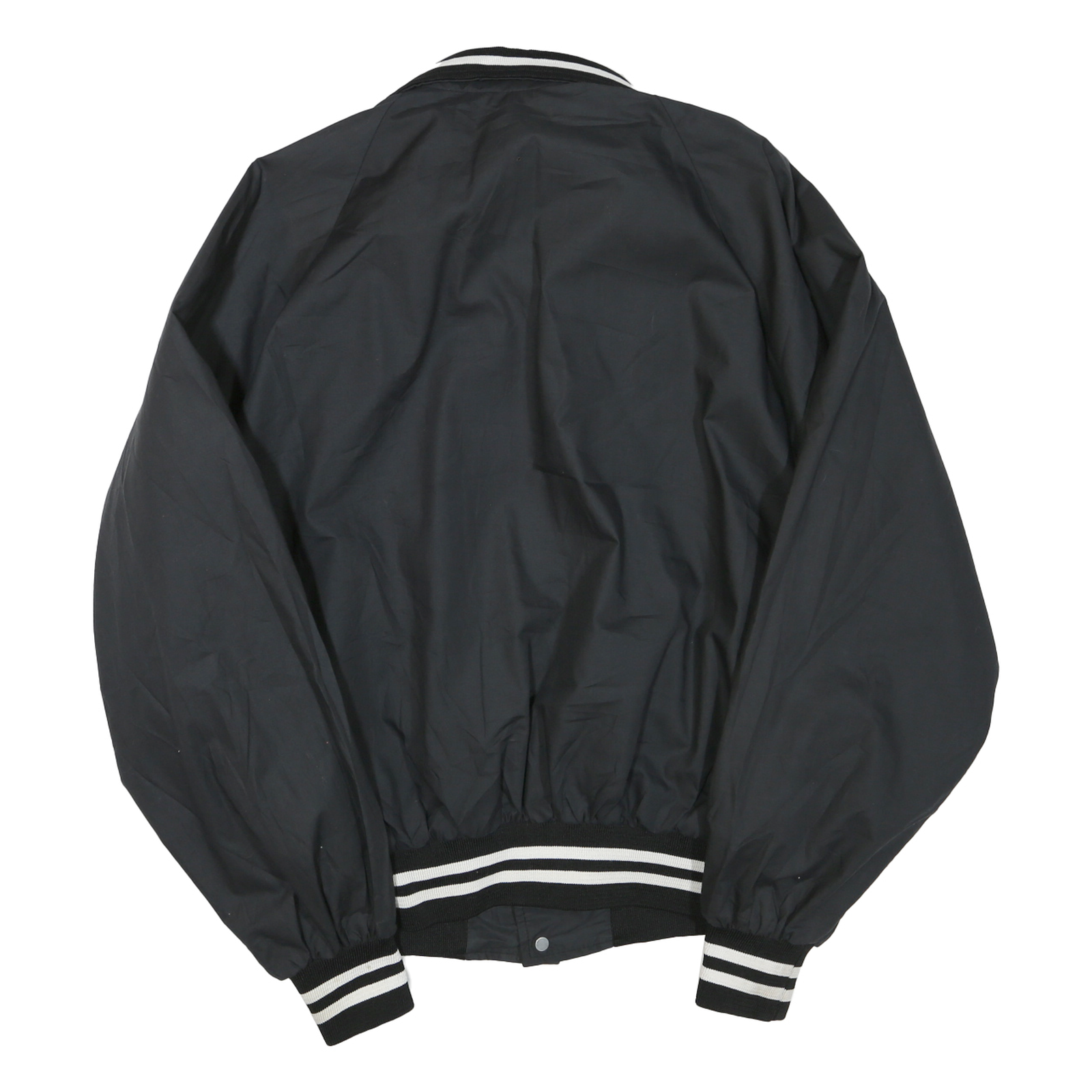 CLUB 21 Mens Black Button Jacket XL Polyester Blend Plain Classic Fit Collar