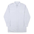 SCHILD Mens White Cotton Blend Shirt S Classic Long Sleeve Button Shirt