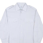 SCHILD Mens White Cotton Blend Shirt S Classic Long Sleeve Button Shirt
