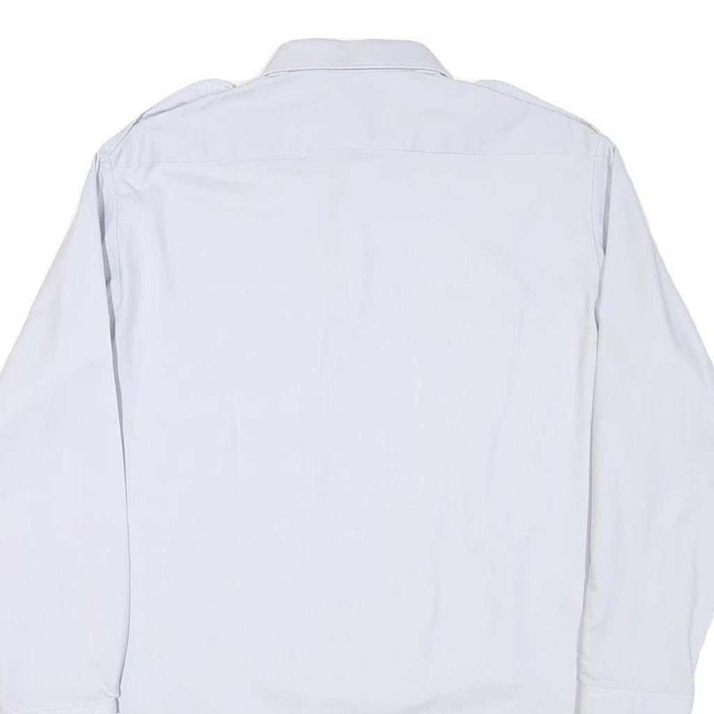 SCHILD Mens White Cotton Blend Shirt S Classic Long Sleeve Button Shirt